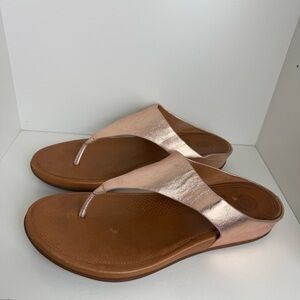Fitflop Rose Gold-Metallic Sandals - Women's 8